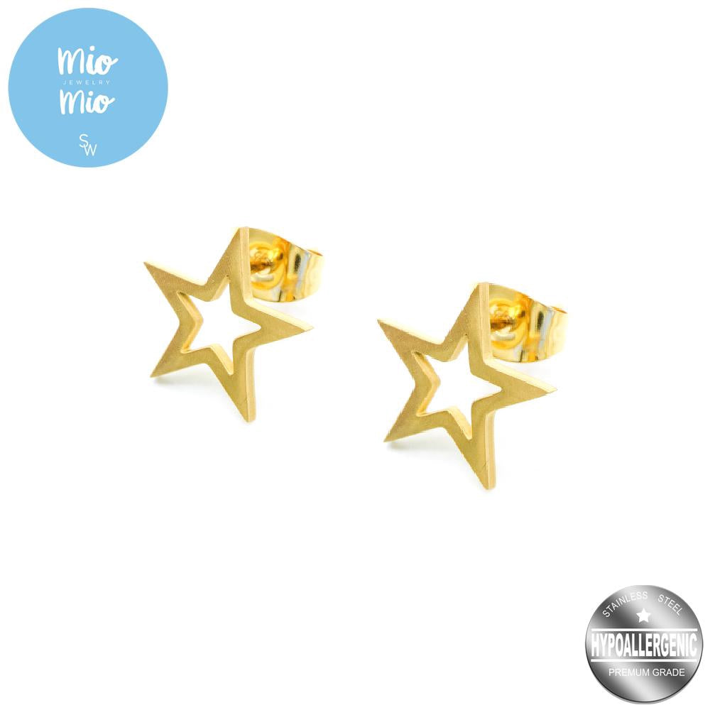 Mio Mio by Silverworks Star Stud SEAN Earrings - Fashion Accessory for Women