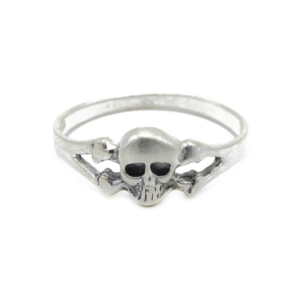 Blaine Skull 925 Sterling Silver Toe Ring | SilverWorks