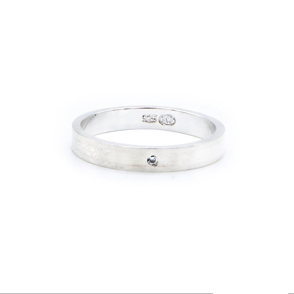 Emily 925 Sterling Silver Wedding Band Ring | SilverWorks