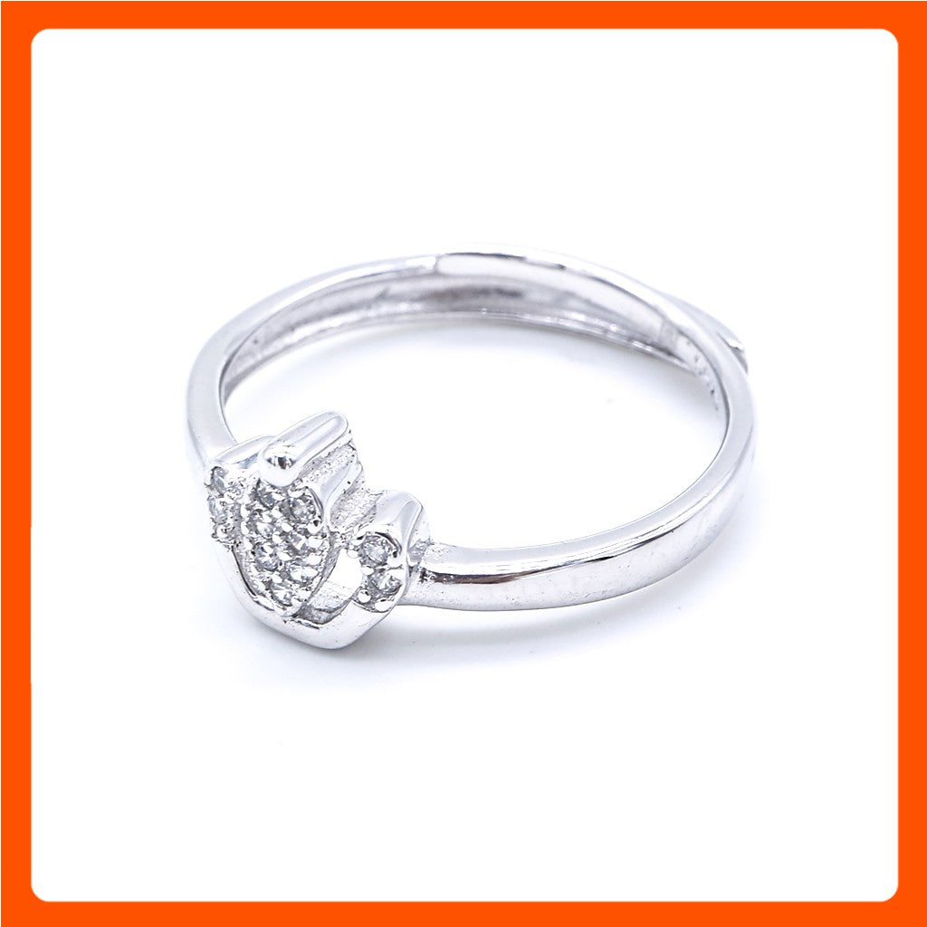 Clara Crown 925 Sterling Silver Adjustable Ring | SilverWorks