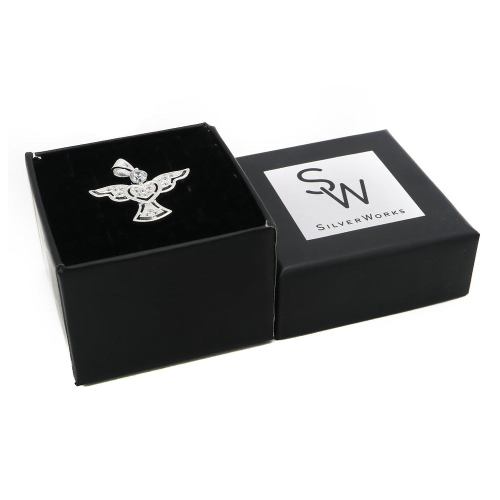 
                      
                        Angel Heart 925 Sterling Silver Pendant | SilverWorks
                      
                    