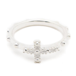 Silverworks R6215 Rosary Ring - Fashion Accessory for Women