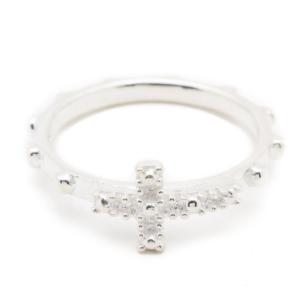 Silverworks R6215 Rosary Ring - Fashion Accessory for Women