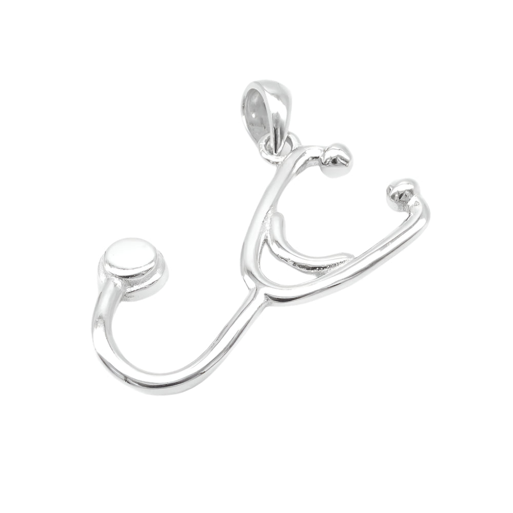 Shaun Stethoscope 925 Sterling Silver Charm | SilverWorks