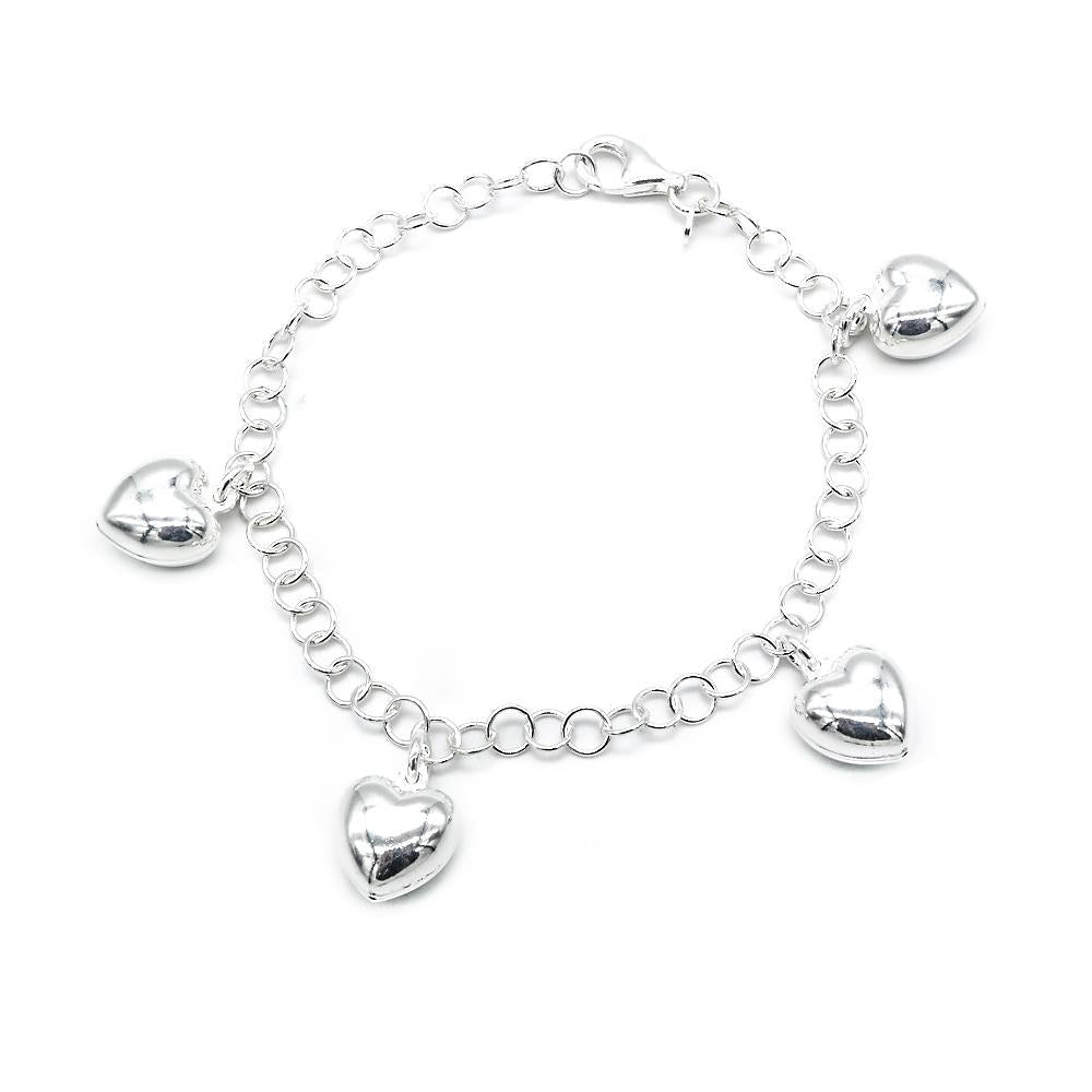 Charlotte 925 Sterling Silver Charm Bracelet | SilverWorks