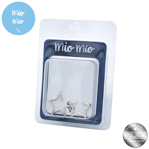 Mio Mio by Silverworks Open Star Cuff Earrings - Fashion Accessory for Women X4521-23