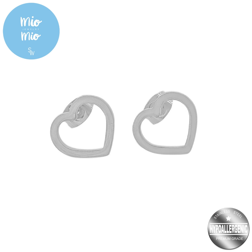
                      
                        Mio Mio by Silverworks Thin Open Heart Earrings&Necklace Set-Fashion Accessory for Women X4103/X4100
                      
                    