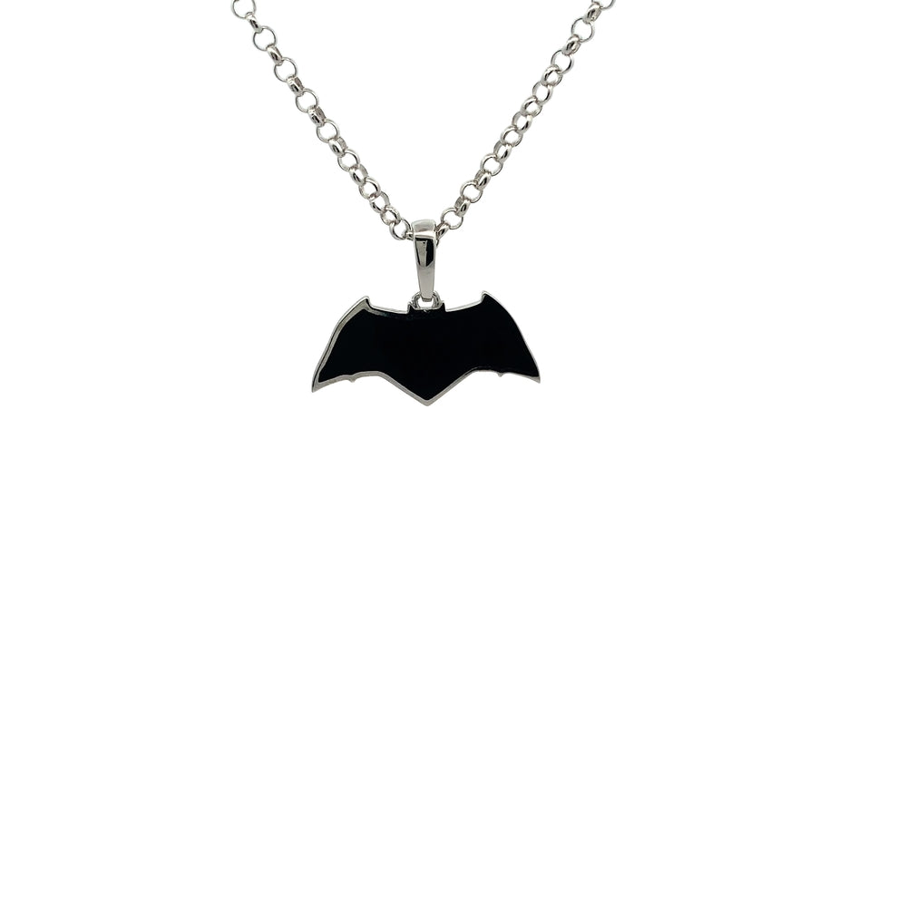 N3978 BATMAN BLK ENAMEL LOGO W/ROLO SN