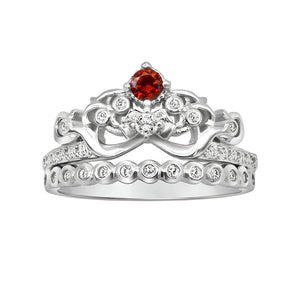 Silverworks R6338 2 in 1 Snow White Princess Ring-Disney Princess Collection