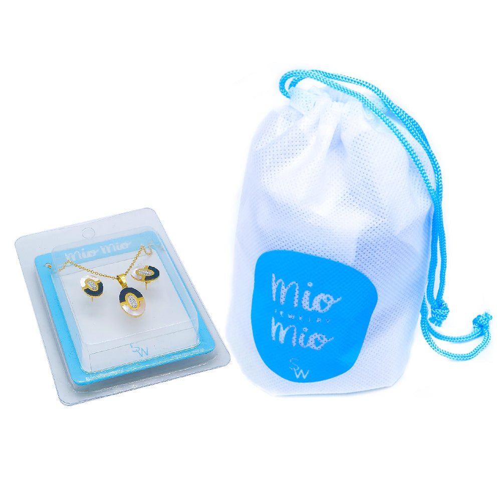 
                      
                        Mandy Oval Stainless Steel Jewelry Set | SilverWorks
                      
                    