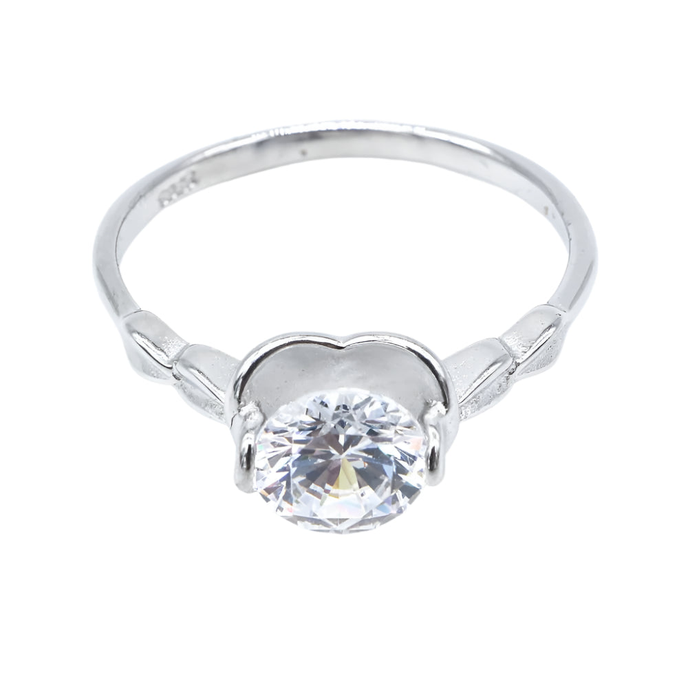 
                      
                        Sierra Heart 925 Sterling Silver Engagement Ring | SilverWorks
                      
                    