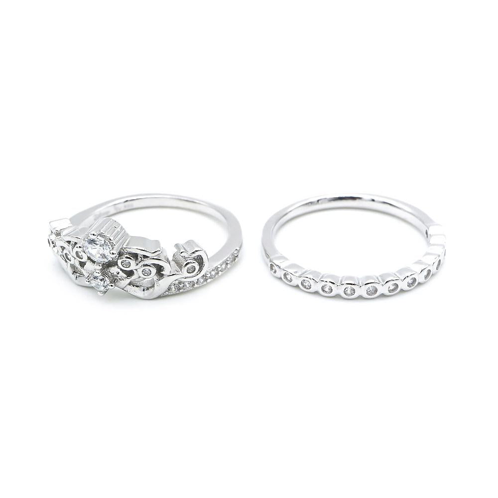 Agatha 925 Sterling Silver Crown Ring Size 4.5 | SilverWorks