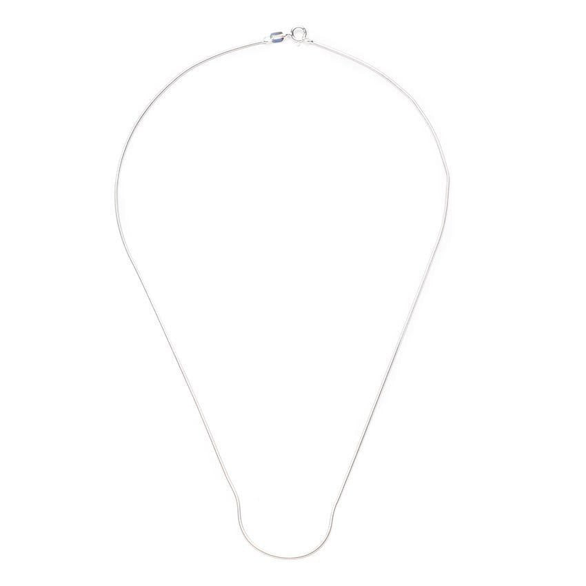 Silverworks N927 Thin Round Chain Necklace (Silver)