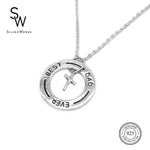 Silverworks N4032 Best Dad Ever Necklace - Father's Day Collection