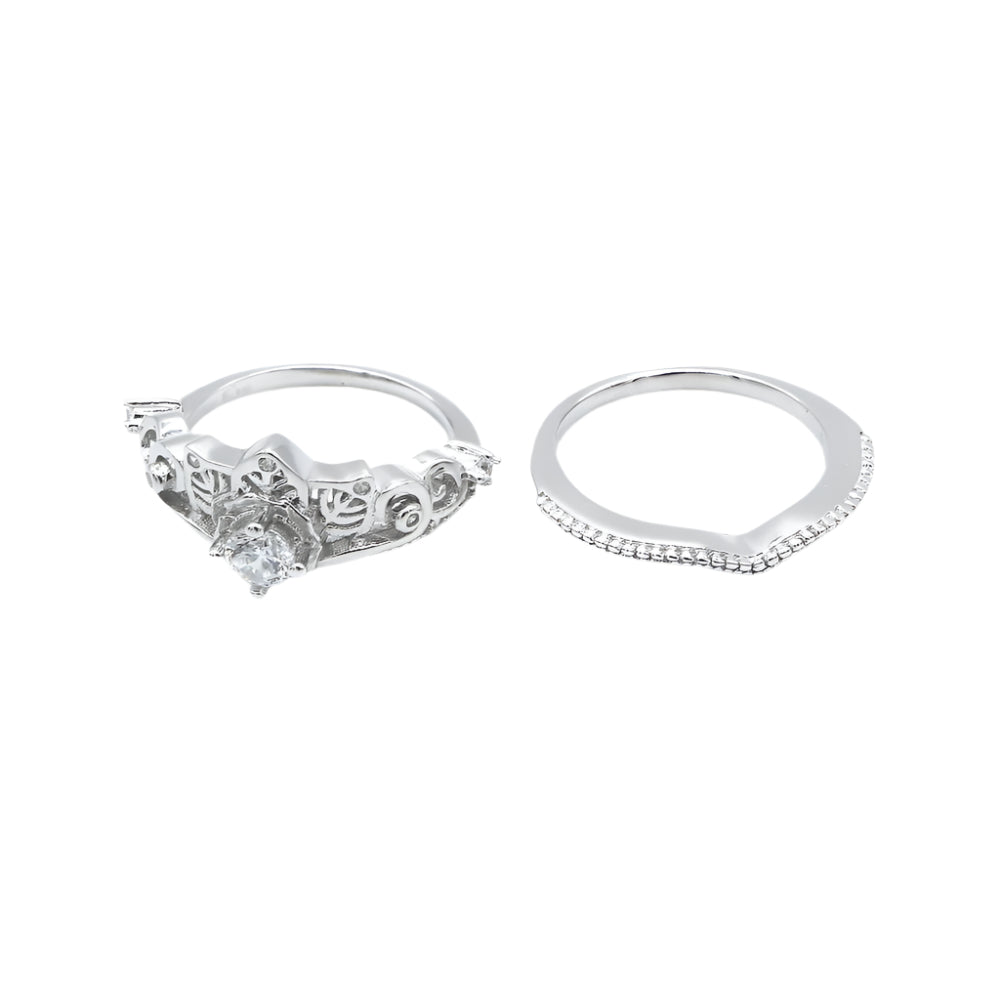 
                      
                        Belle Disney Princess 925 Sterling Silver Crown Ring Set | SilverWorks
                      
                    