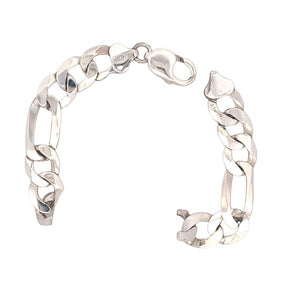 Camelot Silver Figaro Bracelet