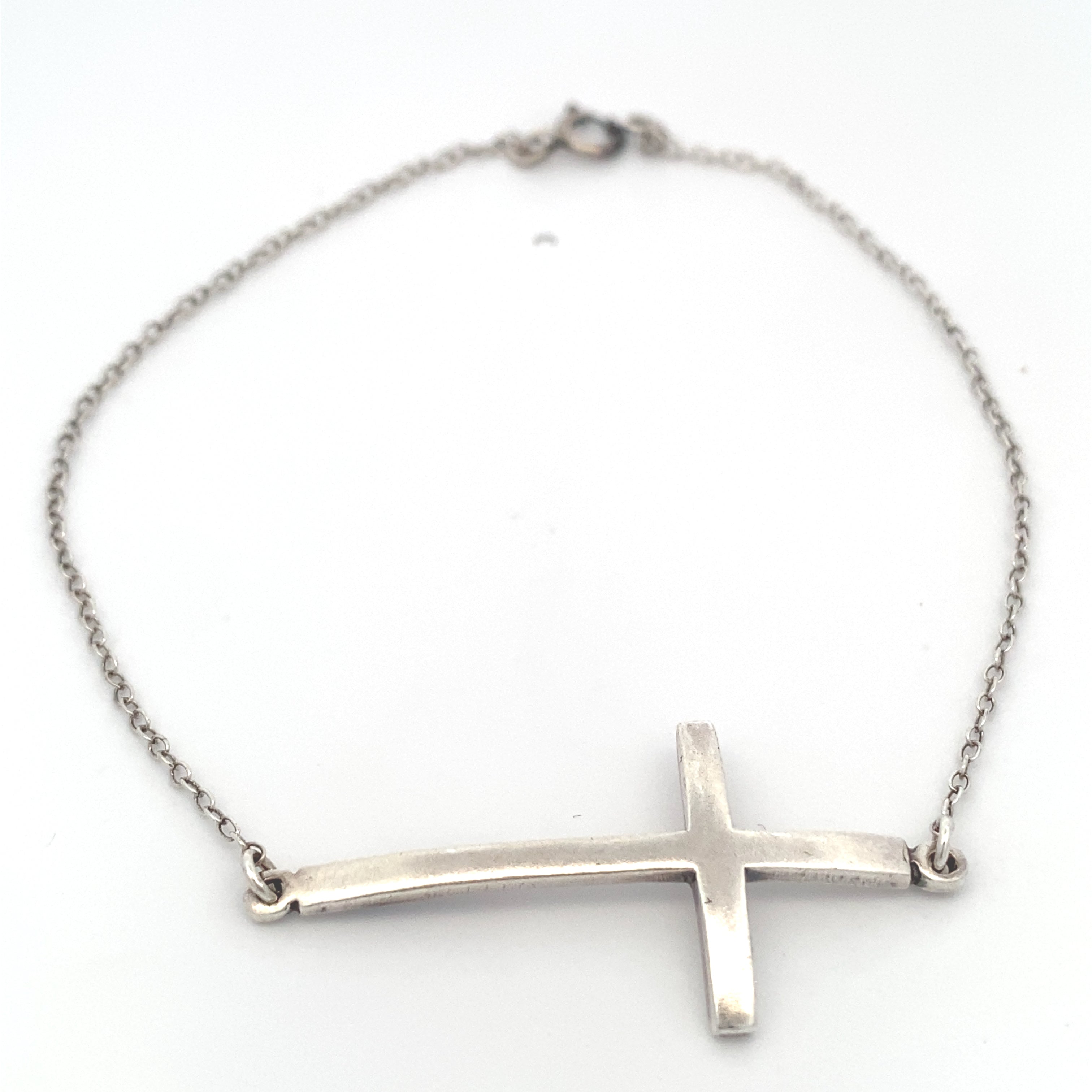 Silverworks Bracelet Cross Design in Middle B4819 – SilverWorks