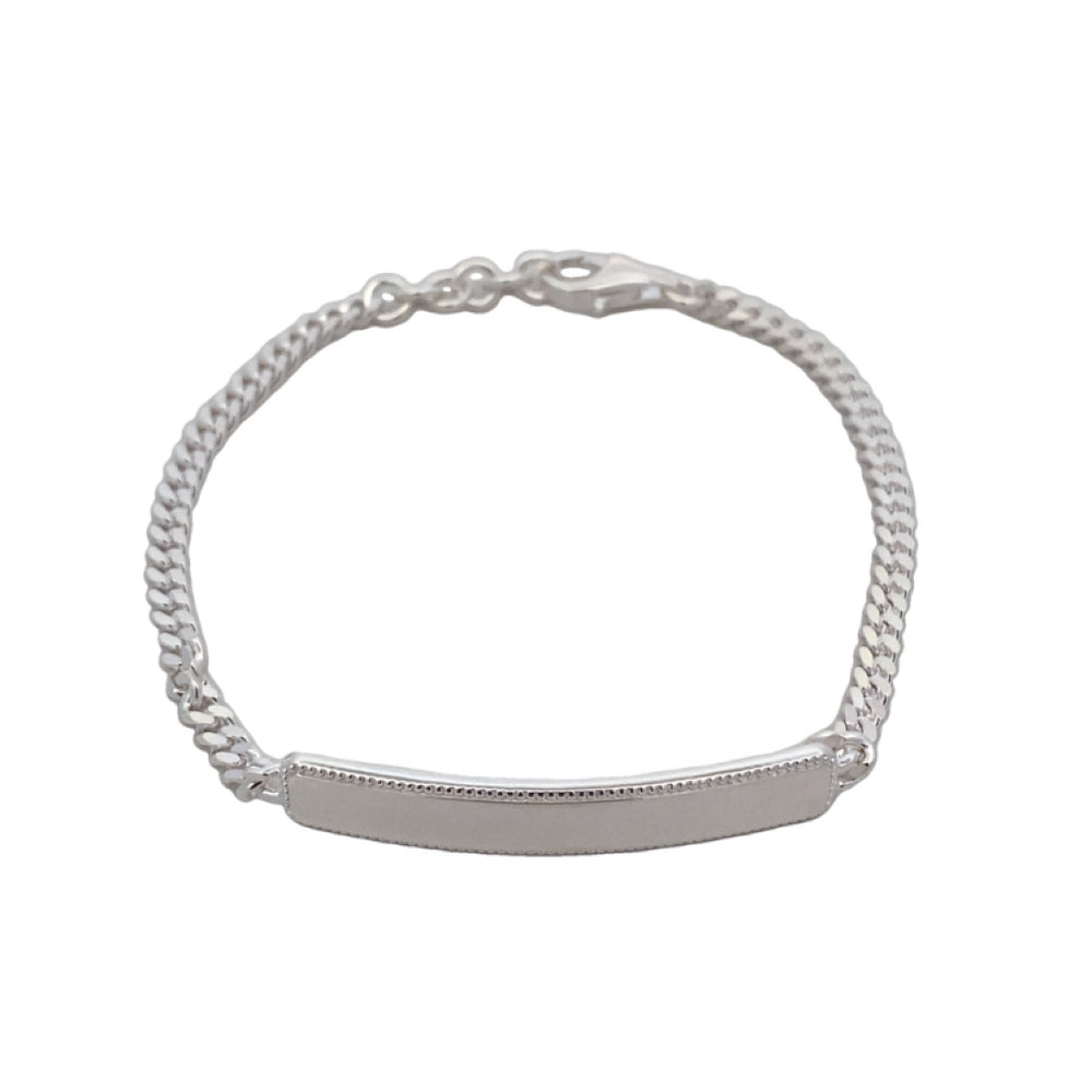 PATTERN SIDE ID BAR BRACELET