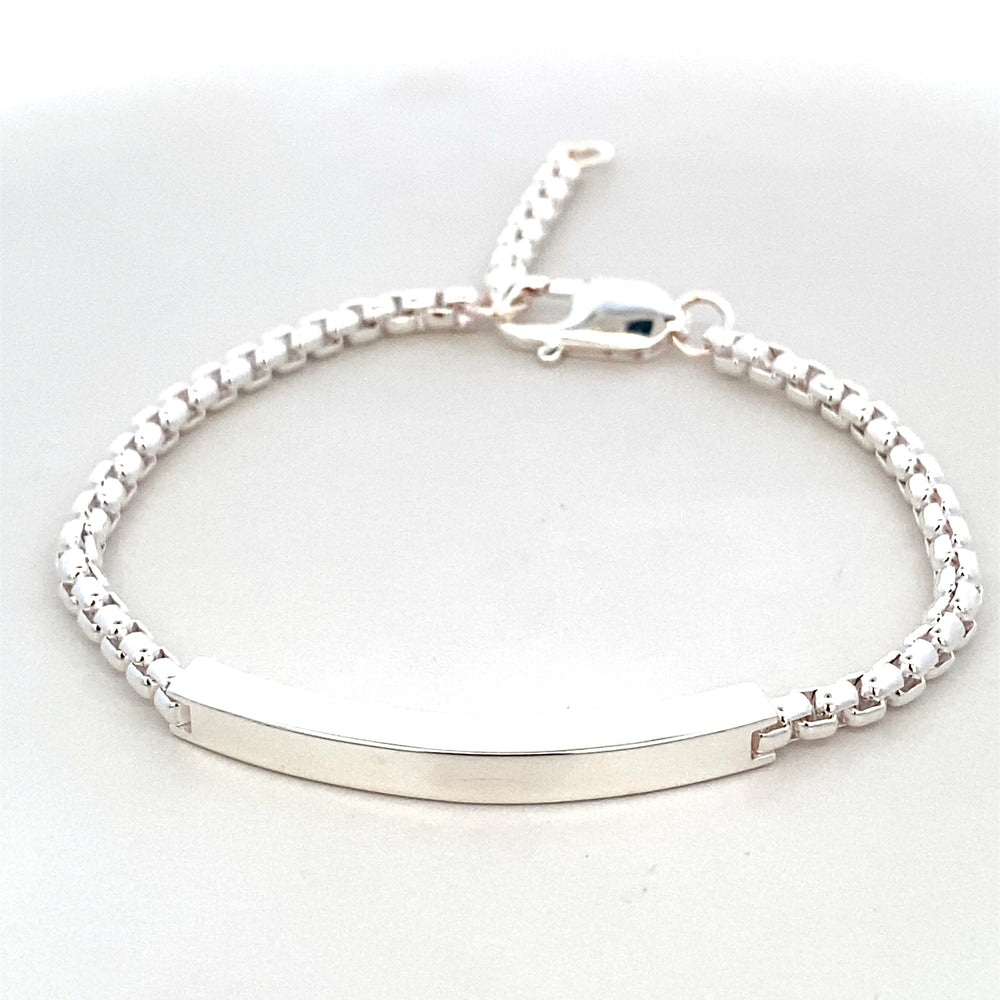 ROPE CHAIN WTH ID BAR BRACELET