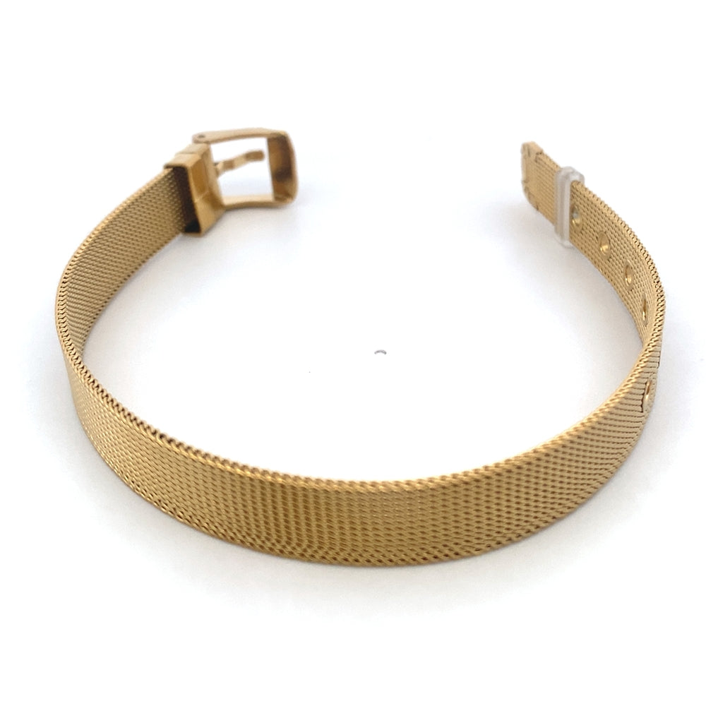 Gold Plated Slide Strap Bracelet 925 Sterling Silver | SilverWorks