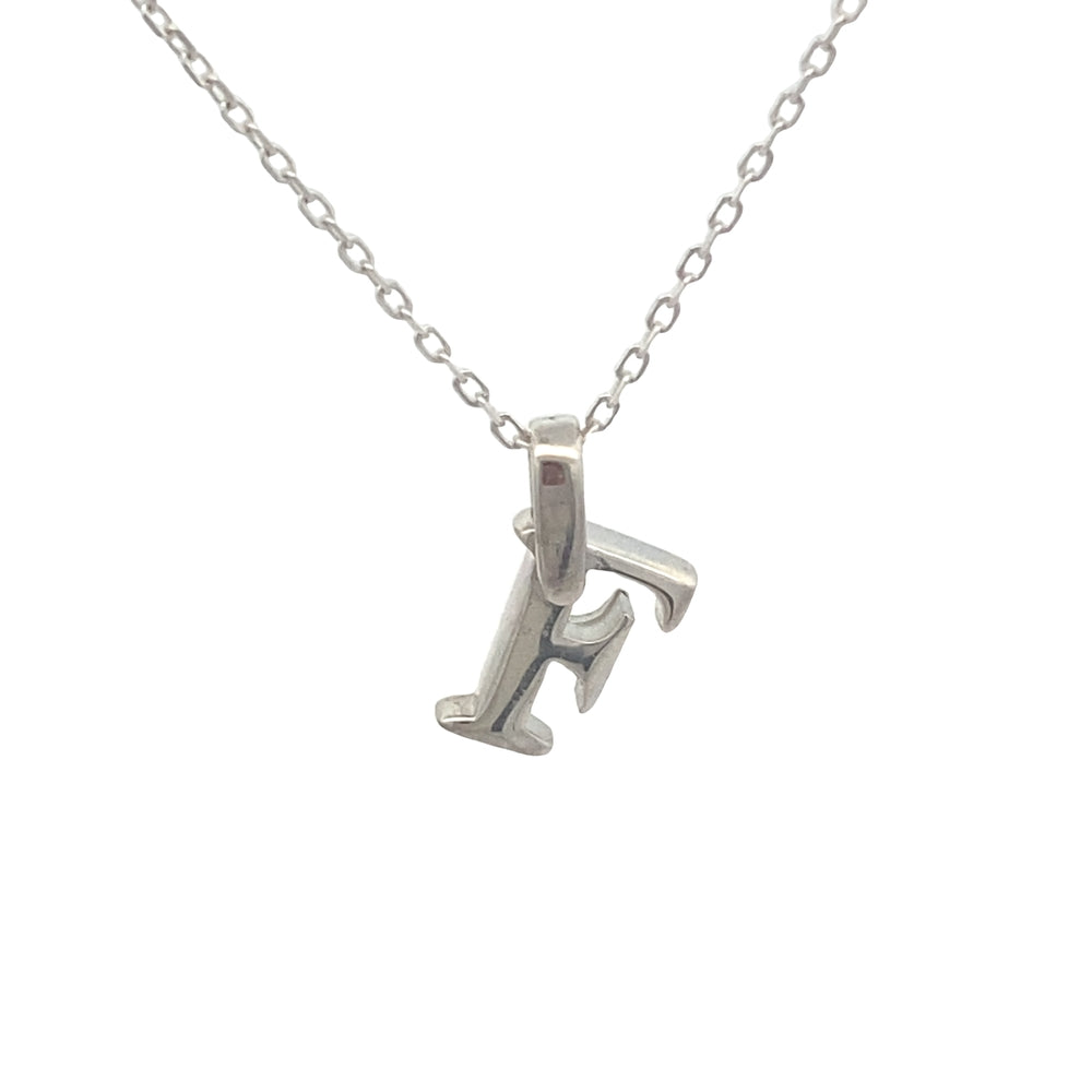
                      
                        Polished Letter Pendant with Rolo Chain Necklace
                      
                    