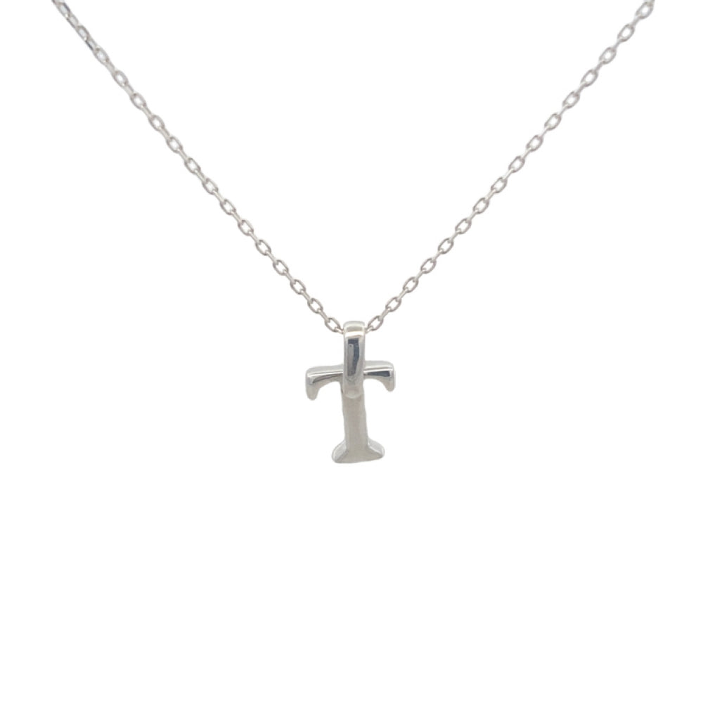 
                      
                        Polished Letter Pendant with Rolo Chain Necklace
                      
                    