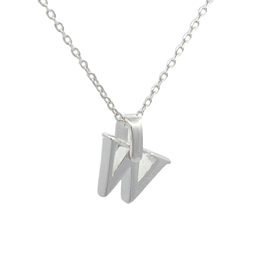 
                      
                        Polished Letter Pendant with Rolo Chain Necklace
                      
                    