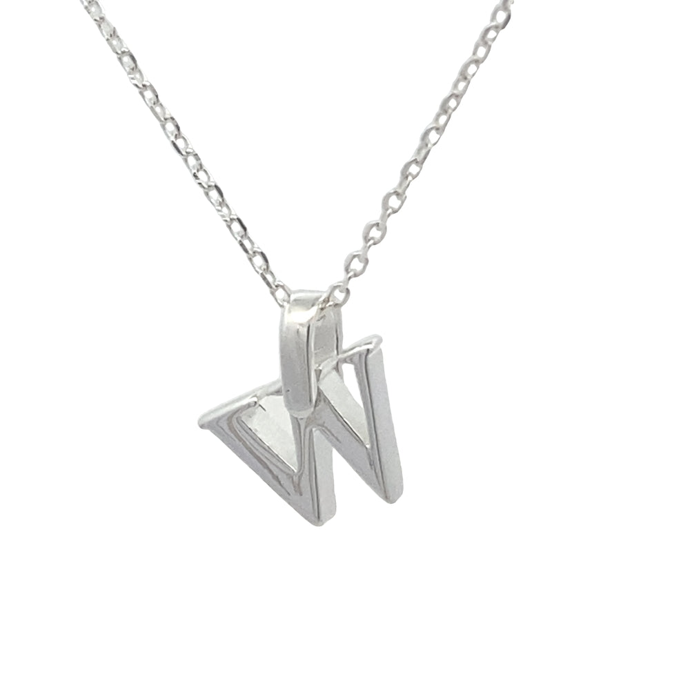 
                      
                        Polished Letter Pendant with Rolo Chain Necklace
                      
                    