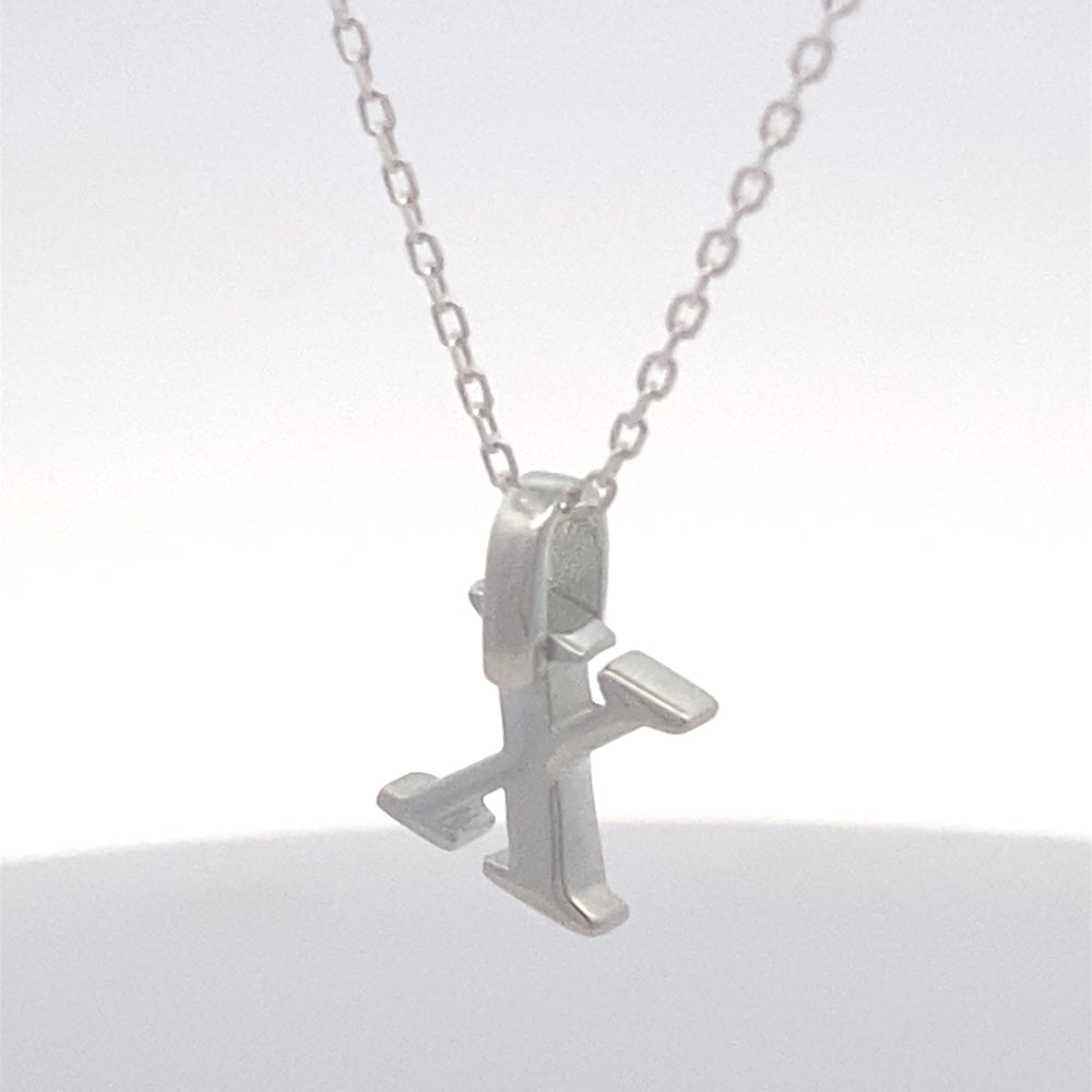 
                      
                        Polished Letter Pendant with Rolo Chain Necklace
                      
                    