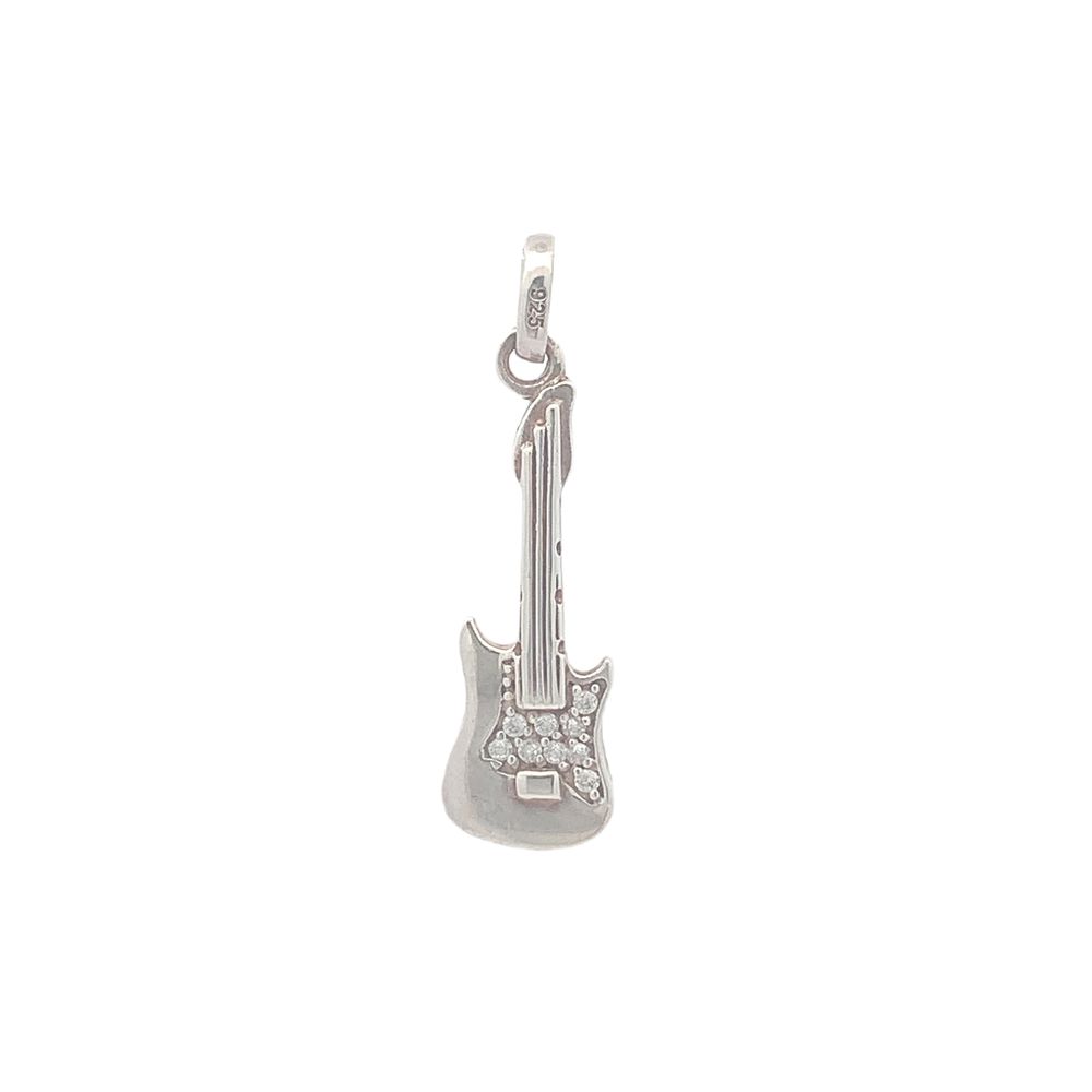 Joni Guitar 925 Sterling Silver Pendant | SilverWorks