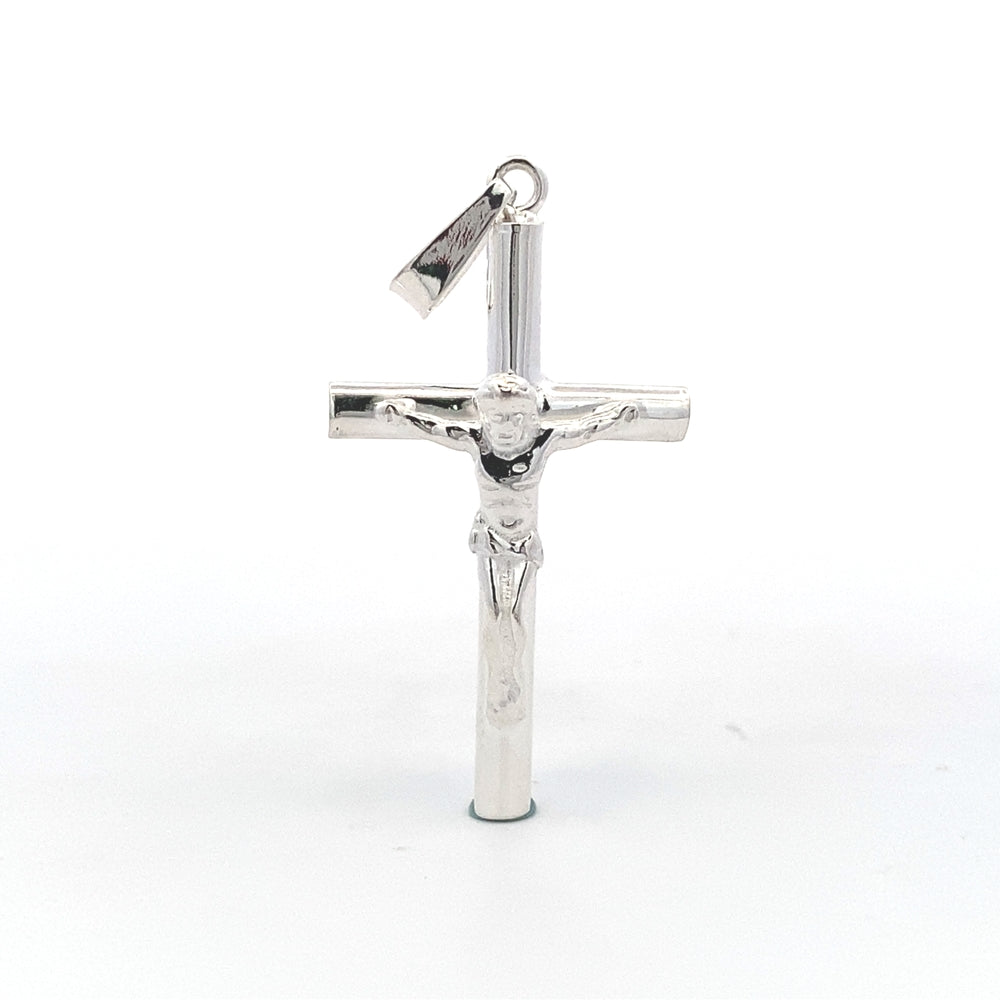 
                      
                        C5028 23X48MM SMALL THIN SILVER CROSS W/ JC 2.86G
                      
                    