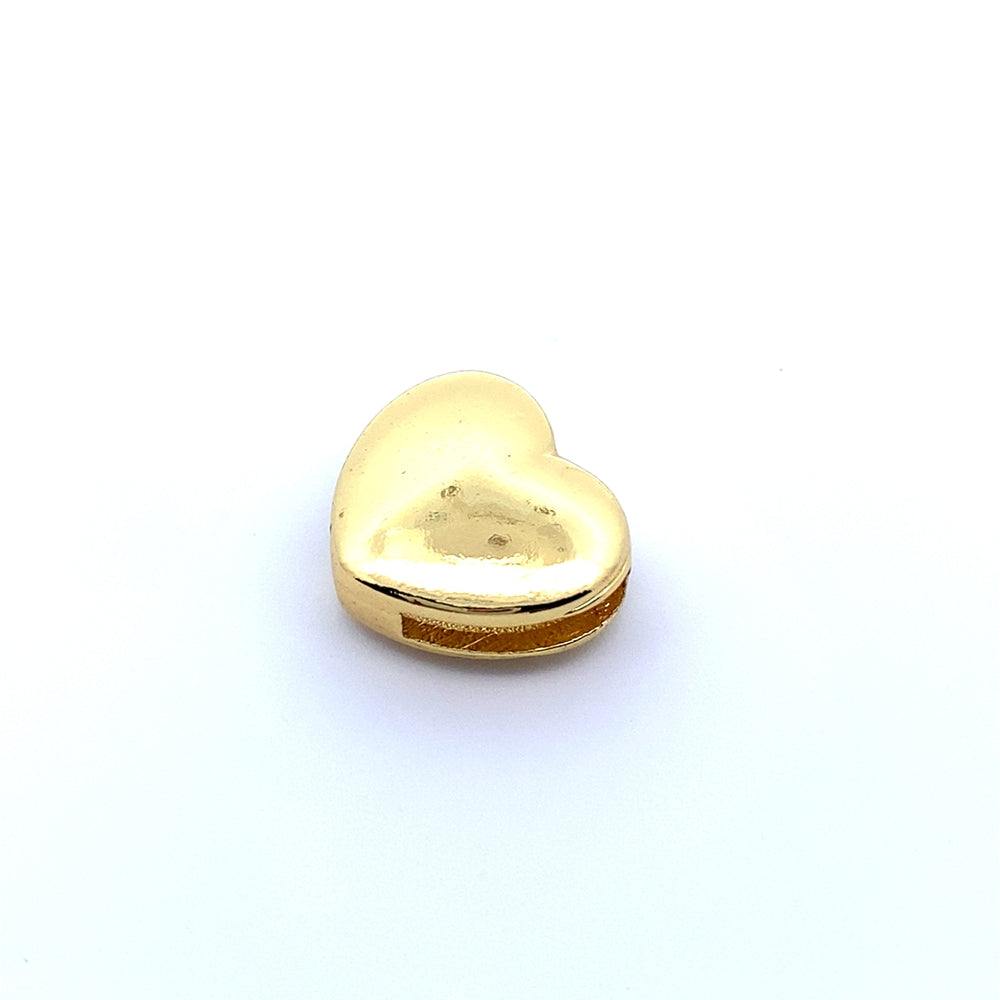 
                      
                        Gold Heart Plain Shape 925 Sterling Silver Charm | SilverWorks
                      
                    