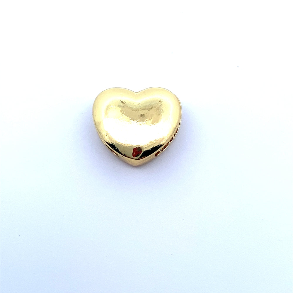 
                      
                        Gold Heart Plain Shape 925 Sterling Silver Charm | SilverWorks
                      
                    