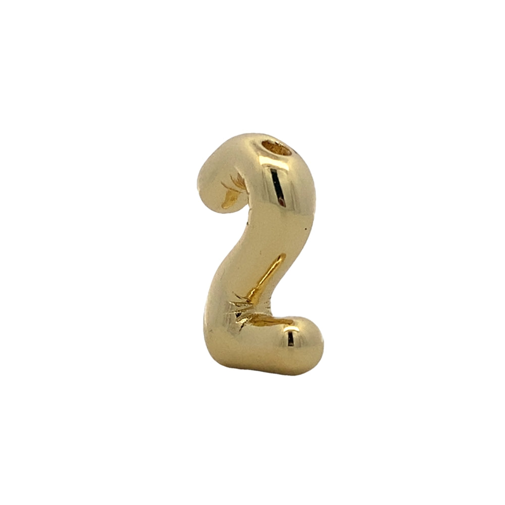 
                      
                        Number "2" Gold Pendant  925 Sterling Silver | SilverWorks
                      
                    