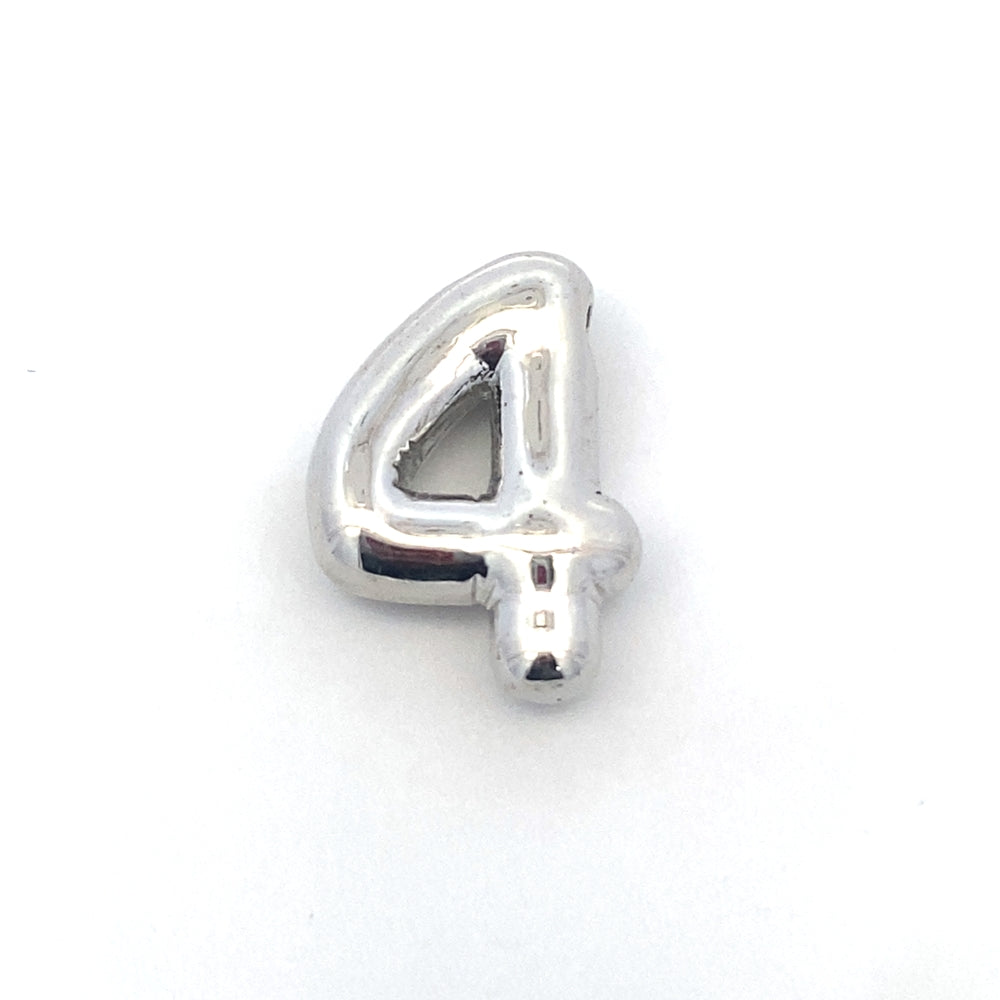 
                      
                        Number "4" Silver Pendant  925 Sterling Silver | SilverWorks
                      
                    