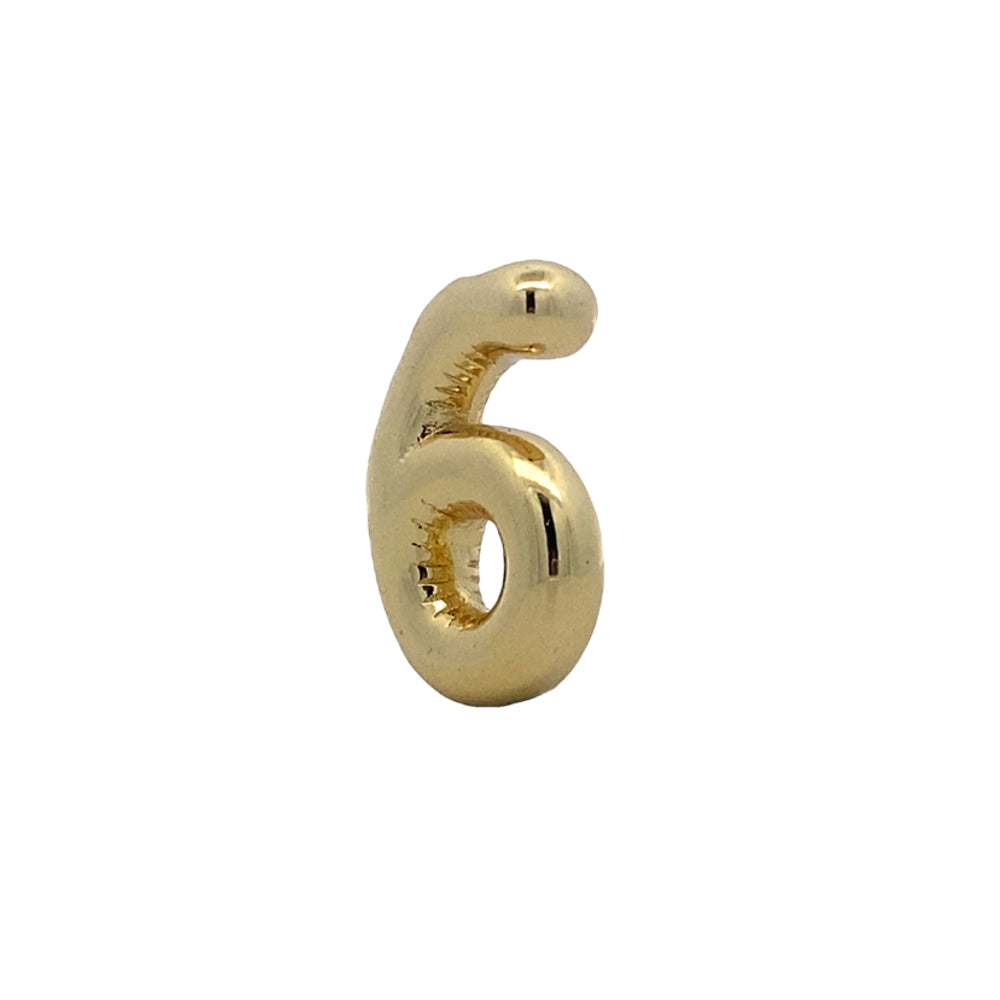 
                      
                        Number "6" Gold Pendant  925 Sterling Silver | SilverWorks
                      
                    