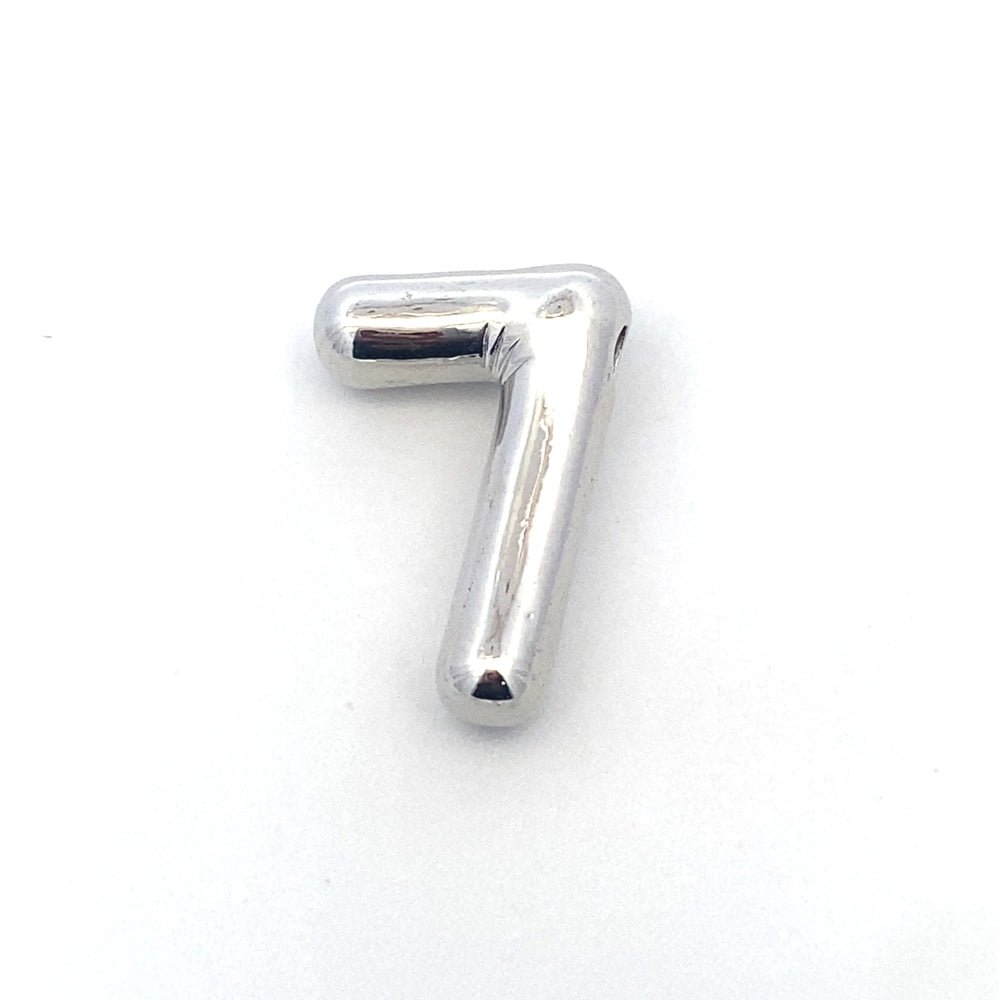 Number "7" Silver Pendant  925 Sterling Silver | SilverWorks