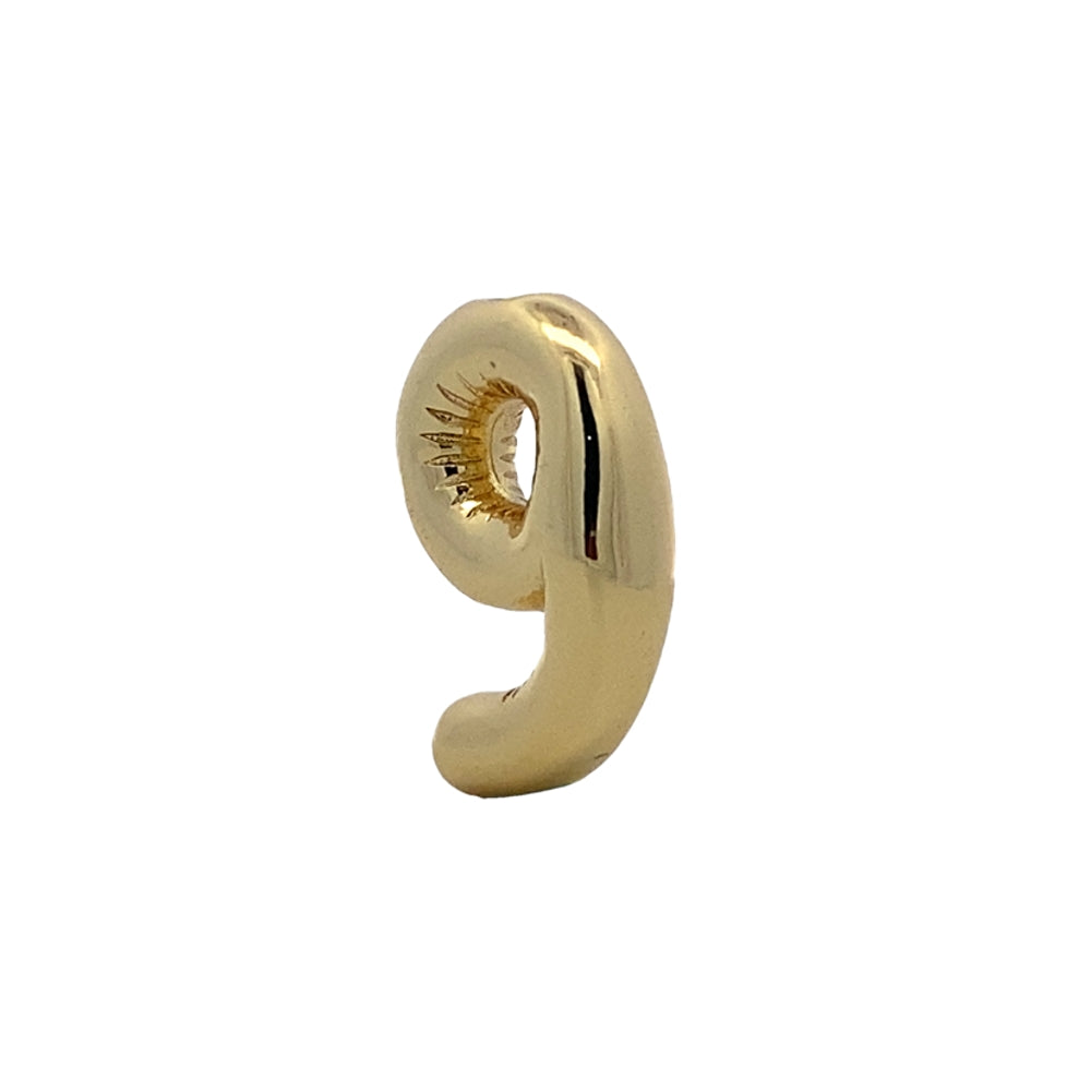 C5162 NUMBER 9 GOLD COLOR 6.8G – SilverWorks