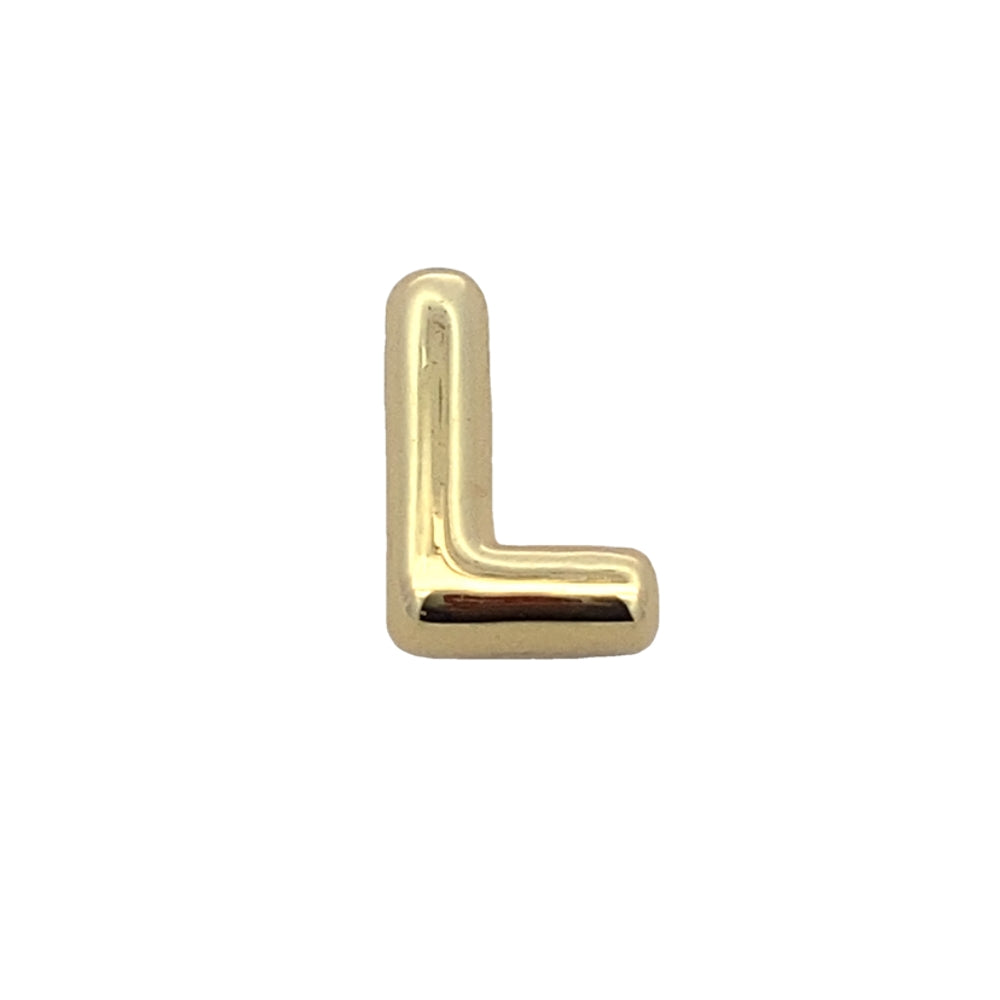 C5198 PLAIN GOLD COLOR LETTER L 1.8G