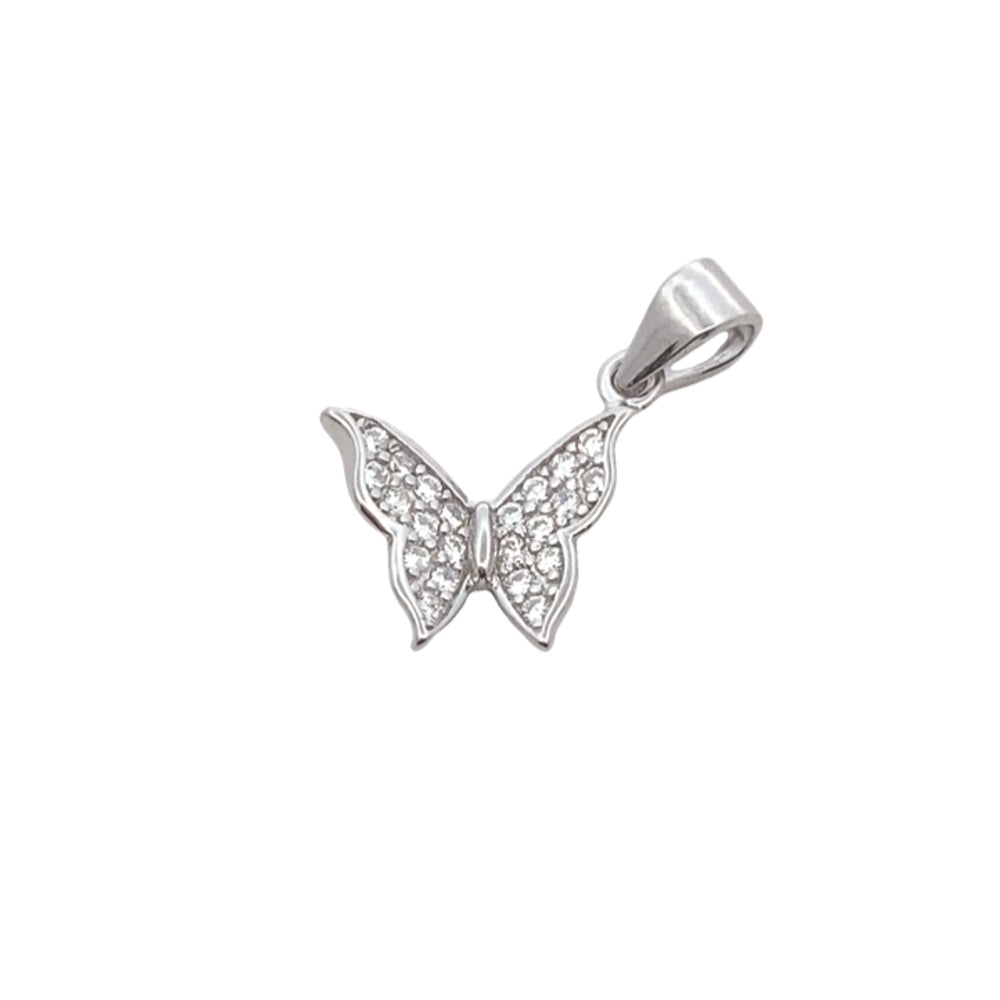 C5227 RHOD BTTRLY IN FULL WHT CZ PNDNT 0.6G