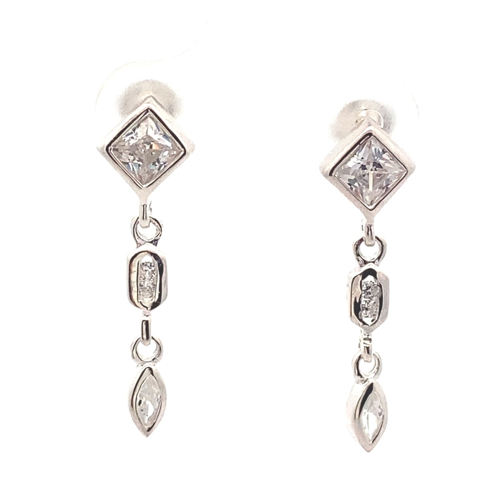 Square Drop Earrings