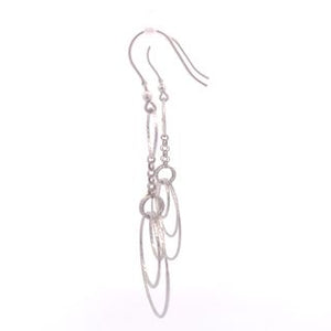 Nights on Broadway Silver Dangling Earrings