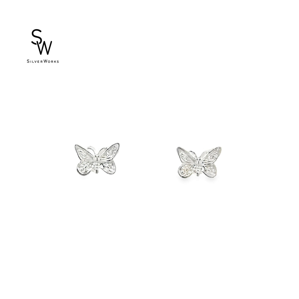 Bailey Mini Butterfly 925 Sterling Silver Stud Earrings