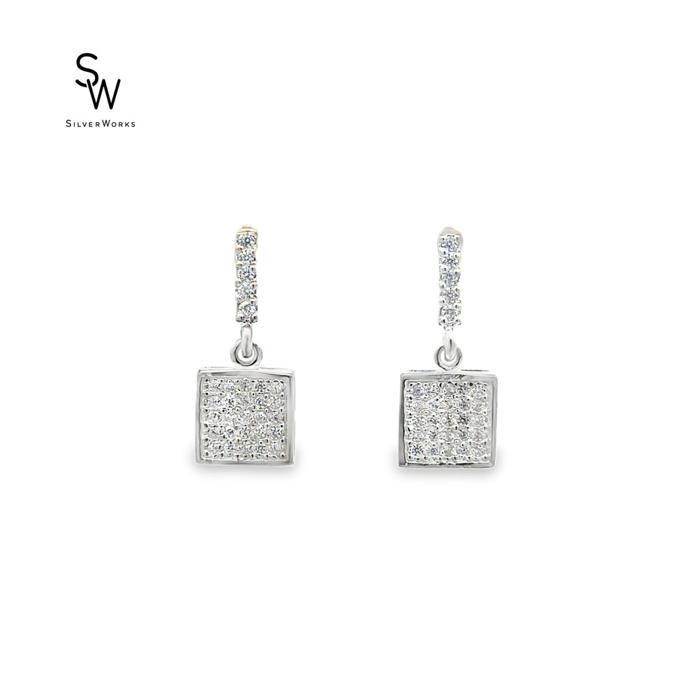 5CZ BAR DROP 25CZ PAVE SQR BEZEL SE 2.4G