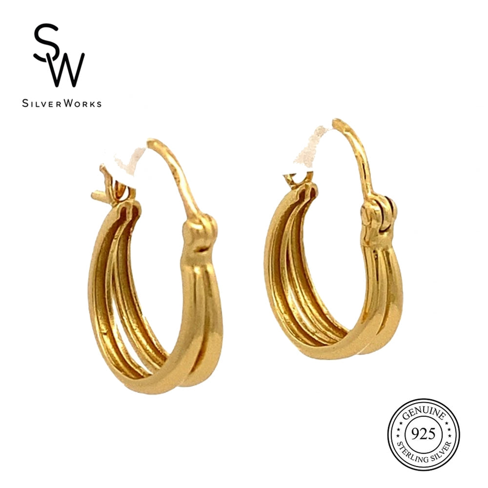 
                      
                        E7683 GOLDPLATED DOUBLE HOOP EARRING 3.40G
                      
                    