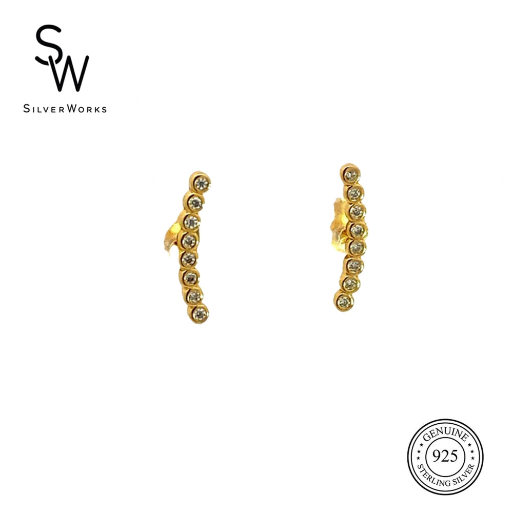 
                      
                        E7695 GOLDPLATED LONG STUD W/RND CZ SE 0.88G
                      
                    