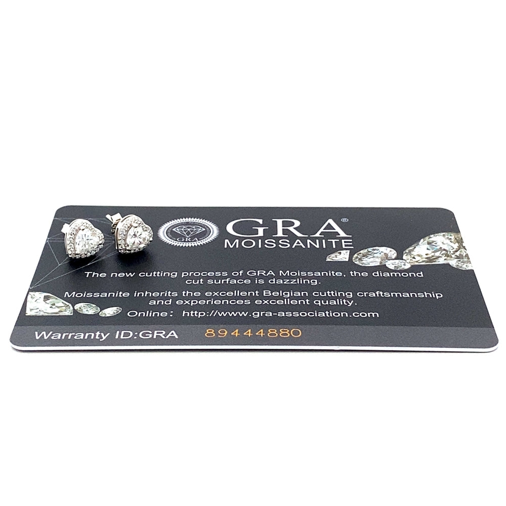 Macsen Heart 925 Sterling Silver Stud Earrings | SilverWorks
