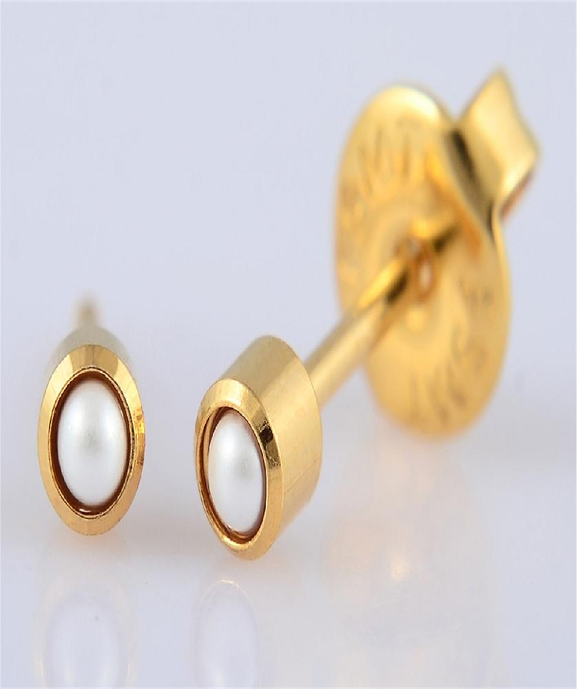 E7988 GPLTD SS 3MM HEAD 2MM PEARL  EARPIERCING