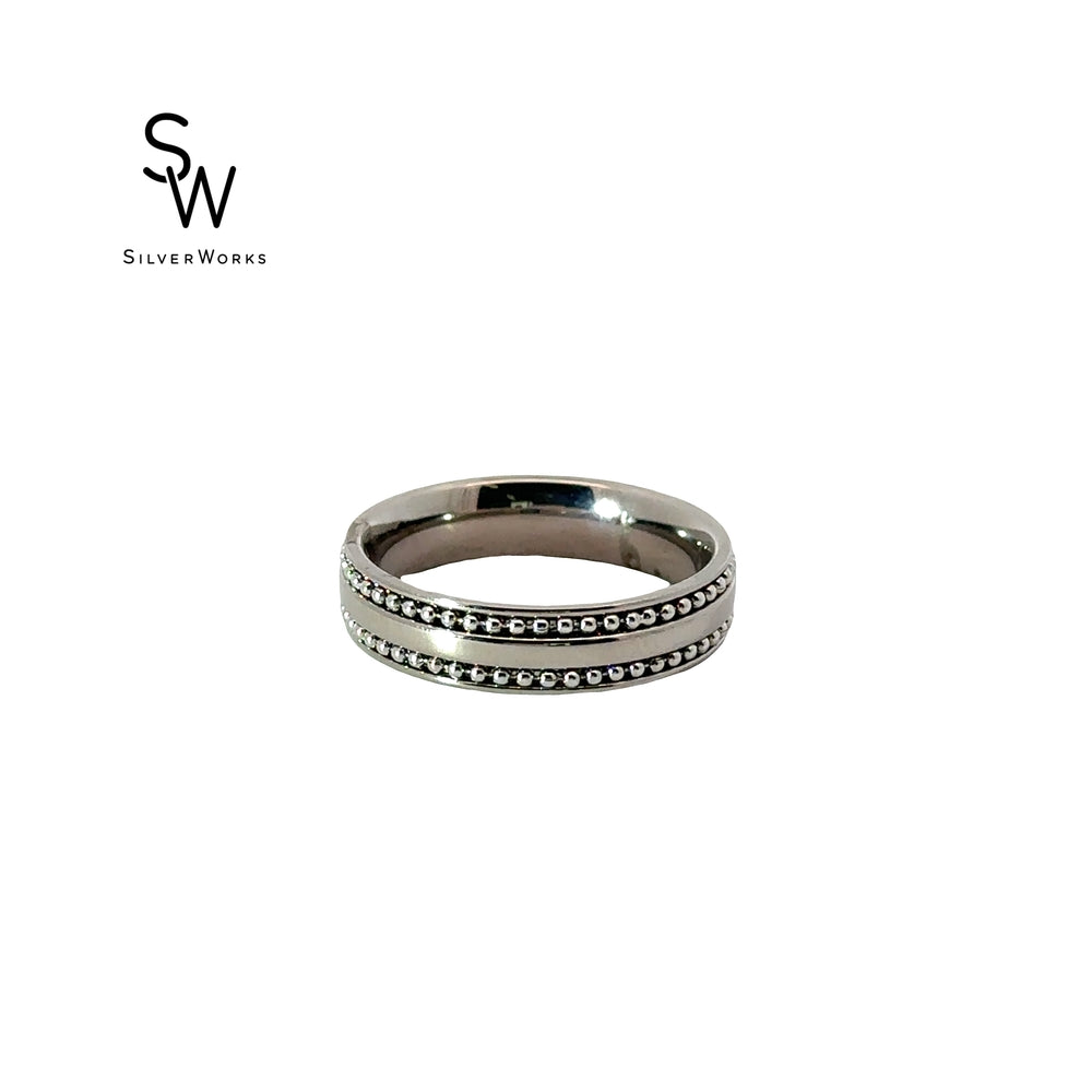 
                      
                        I298 TITANIUM RNG W/BALLS AROUND W/GRMNIUM
                      
                    