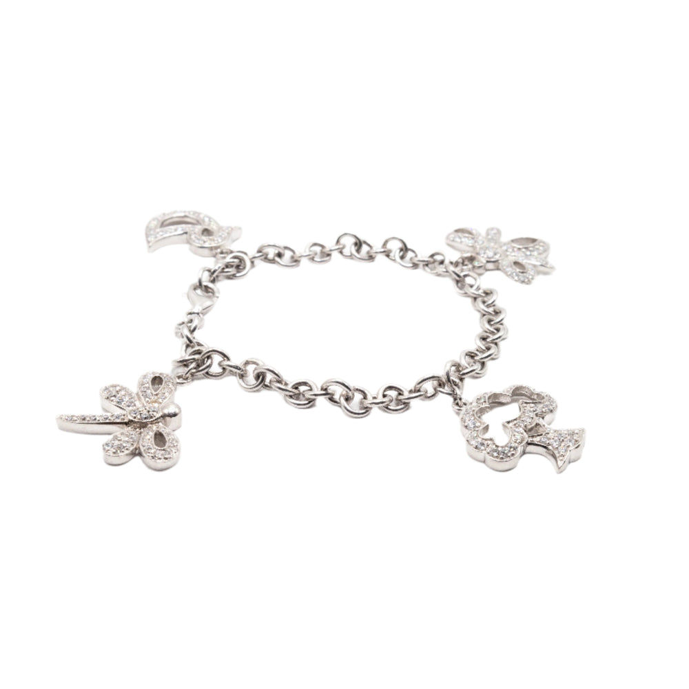
                      
                        Ebony 925 Sterling Silver Charm Bracelet | SilverWorks
                      
                    